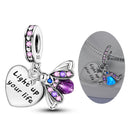 925 Silver Charm Pendant Animal Firefly Butterfly Dragonfly Beads