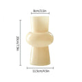 Modern Pink Glass Vase Hydroponic Flower Vase For Home Decor