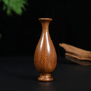 Mini Walnut Wood Vase Decorative Tabletop Dry Flower Arrangement