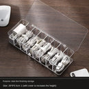 Transparent Plastic Cable Storage Box With Divided Grid Organizer