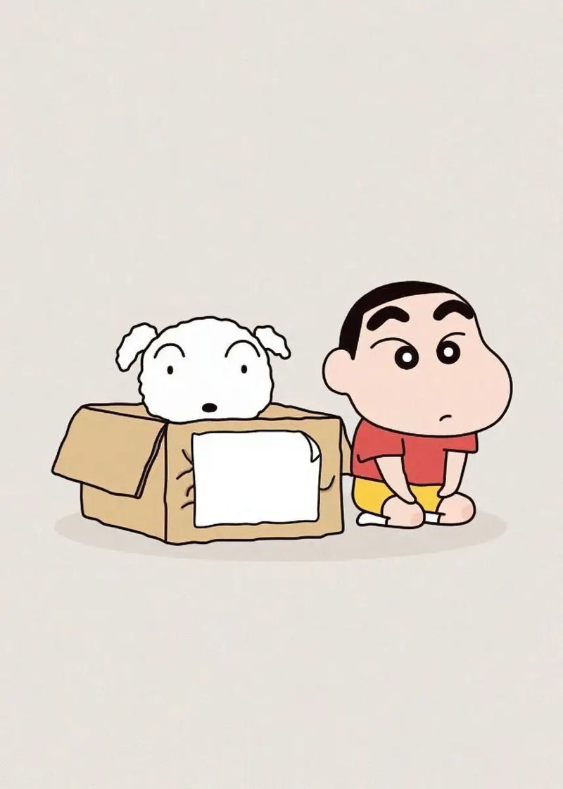 Shinchan Canvas Wall Art Cute Cartoon Kids Bedroom Decor Poster