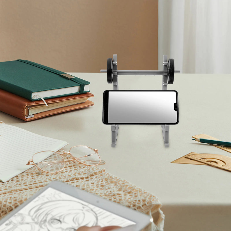 Barbell Pen Holder Hanging Rack Office Desk Organizer Stand