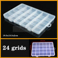 Plastic Organizer Box Clear Compartment Storage For Jewelry Tools