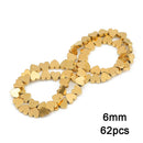 Gold Plated Hematite Beads Star Heart Shapes Loose Jewelry Beads