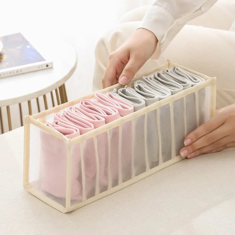 Clothes Organizer Storage Box For Trousers Jeans Underwear Socks Cabinet
