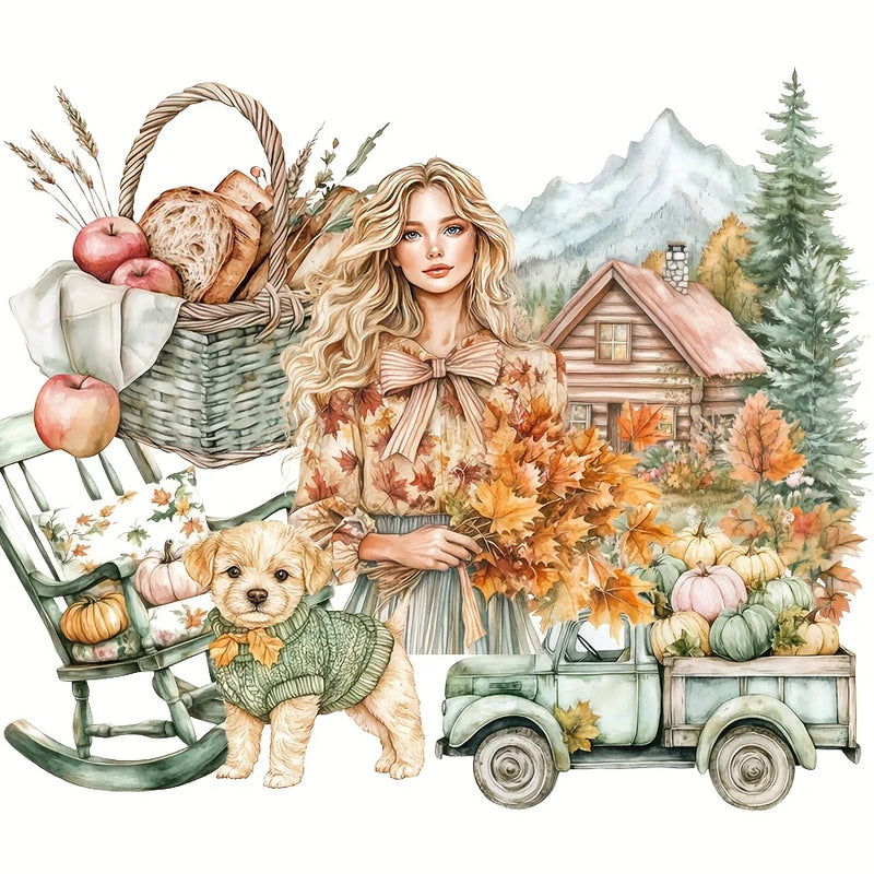 Autumn Theme Stickers 117 To 144pcs For Scrapbooking And Crafts