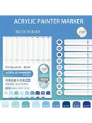 Languo 9pcs Acrylic Marker Pen Set Soft Brush Paint Pens For Art