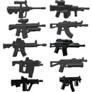 WWII Military Building Blocks Toy Soldier Figure With Heavy Machine Gun