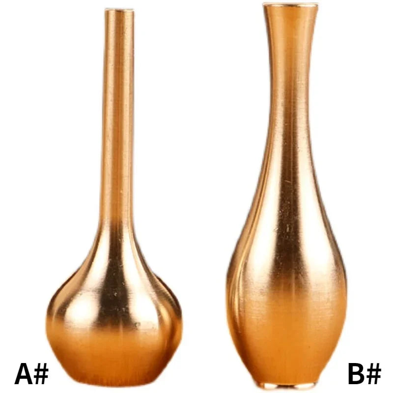 Pure Copper Mini Brass Vase Ornament Vintage Home Decoration