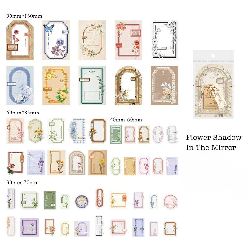 Vintage Scrapbooking Paper Kit 100pcs Light Scrapbook Craft Materials