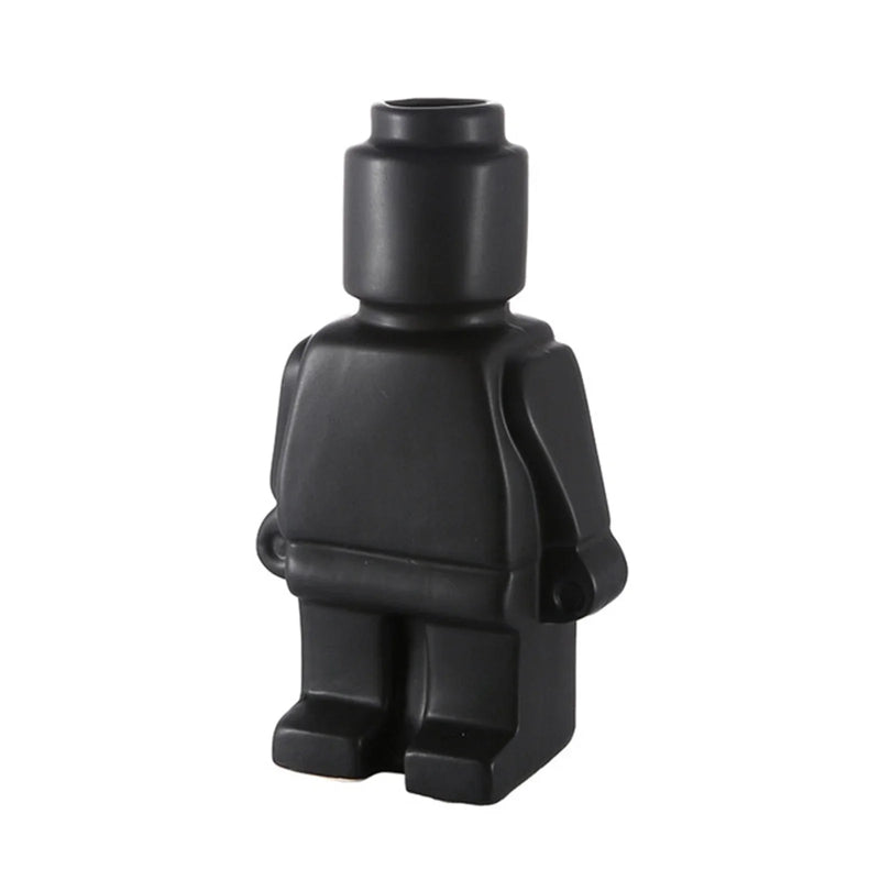 European Resin Statue Creative Block Man Vase Home Decoration