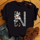 26 Letter Printed Women T-shirts Casual Graphic Summer Short Sleeve Tops