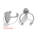 10pcs Adjustable Stainless Steel Ring Settings Blank Base For Jewelry
