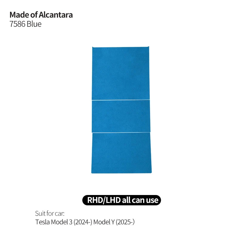 Alcantara Tesla Model 3 Center Console Trim Panel Frame Sticker