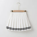 Girls Pleated Skirt High Waist Mini Dance Skirt For Kids 1-9 Years