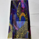 Silk Chiffon Fabric Soft Printed Tulle Lace For Sewing Dresses 3.5 Meters