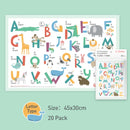 20PCS Disposable Baby Placemats Kids Portable Table Mats For Children