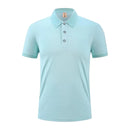 Men's Polo Shirt Short Sleeve Solid Color Lightweight Casual Top