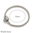 Stainless Steel Braided Rope Adjustable Bracelet For Men And Women