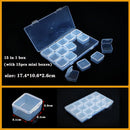 Plastic Organizer Box Clear Compartment Storage For Jewelry Tools