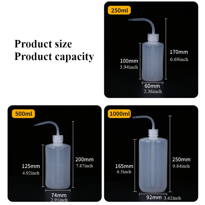 Watering Bottle With Curved Sharp Spout And Measurement Scale