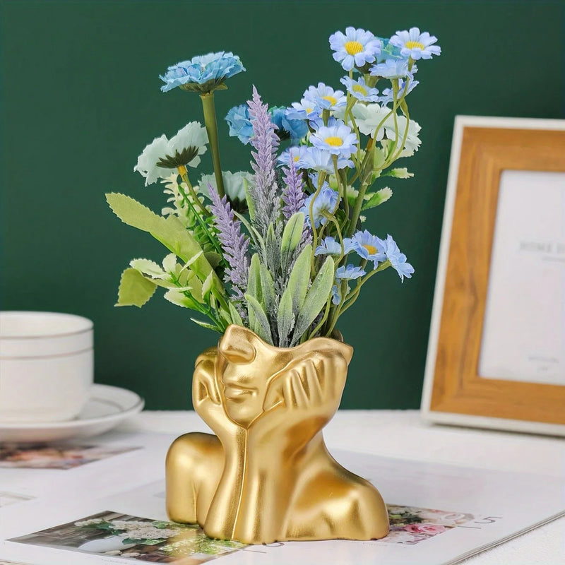 Human Ceramic Vase Scandinavian Art Statue Tabletop Home Decoration