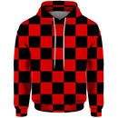 Mens Plaid Sweatshirt Oversized Fashion Trendy Solid Color Pullover