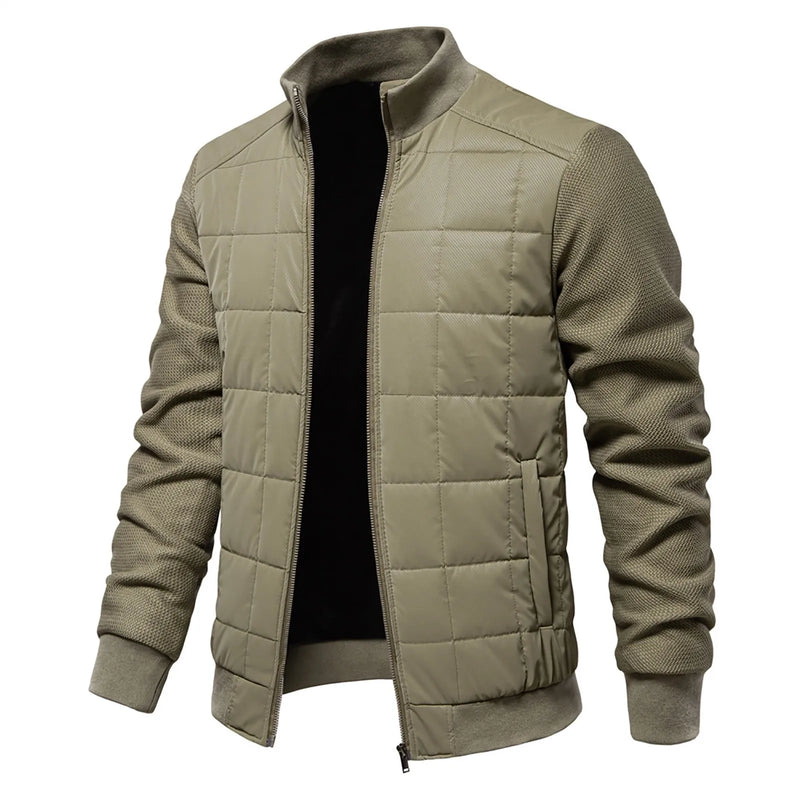 Men's Winter Jacket Thickened Long Sleeve Solid Color Hoodie