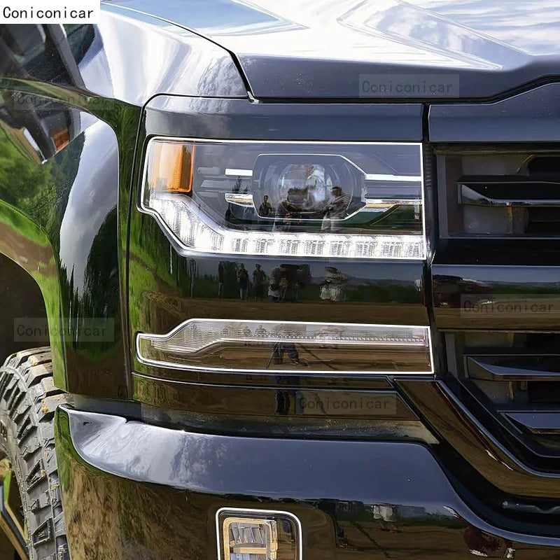 Chevrolet Silverado Headlight Protective Film Transparent Scratch Resistant