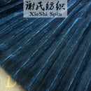 Gradient Pleated Glitter Mesh Fabric Gray Soft Shiny Textile For Sewing