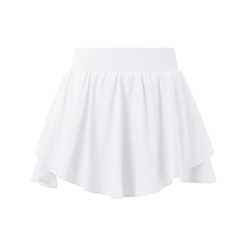 Girls Yoga Sports Skirt Breathable Lightweight Fitness Running Skirt Pants