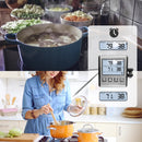 Digital Meat Thermometer With Stainless Steel Probe And Alarm Timer