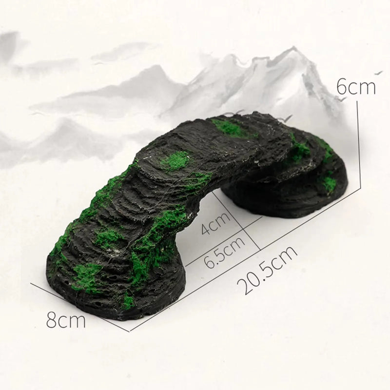 Fish Tank Artificial Bridge Resin Aquarium Landscape Decoration Accessory