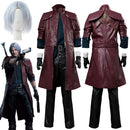 Dante Cosplay Costume DMC 5 Outfit Wig Coat Pants For Adults