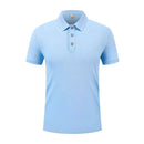 Men's Polo Shirt Short Sleeve Solid Color Lightweight Casual Top