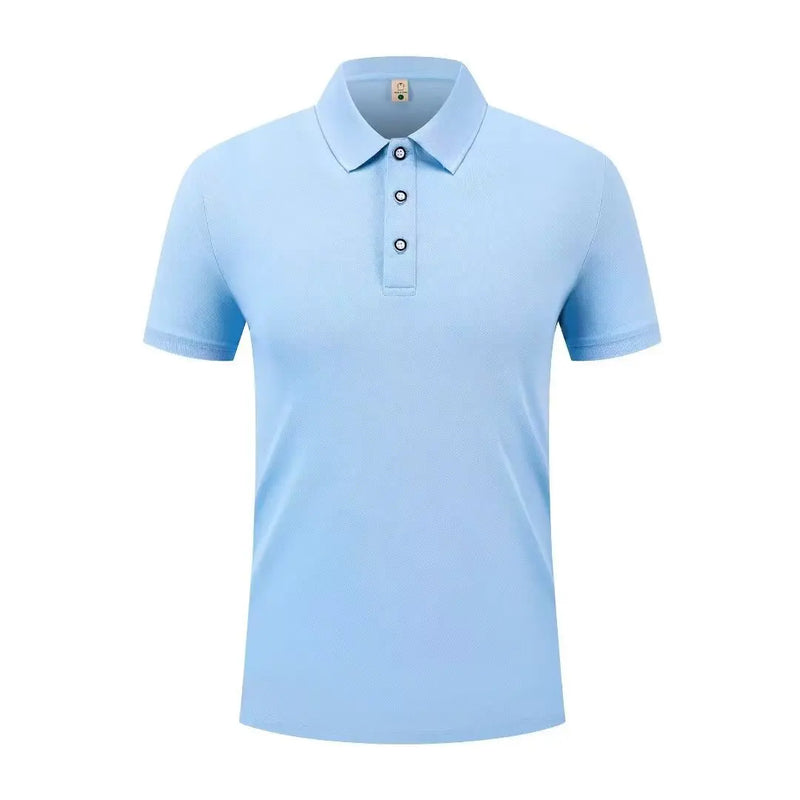 Men's Polo Shirt Short Sleeve Solid Color Lightweight Casual Top