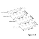 4 Layers Adjustable Acrylic Spice Drawer Organizer Rack Tray Expandable