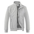 Men's Bomber Jacket Casual Solid Color Baseball Style 6XL Outwear