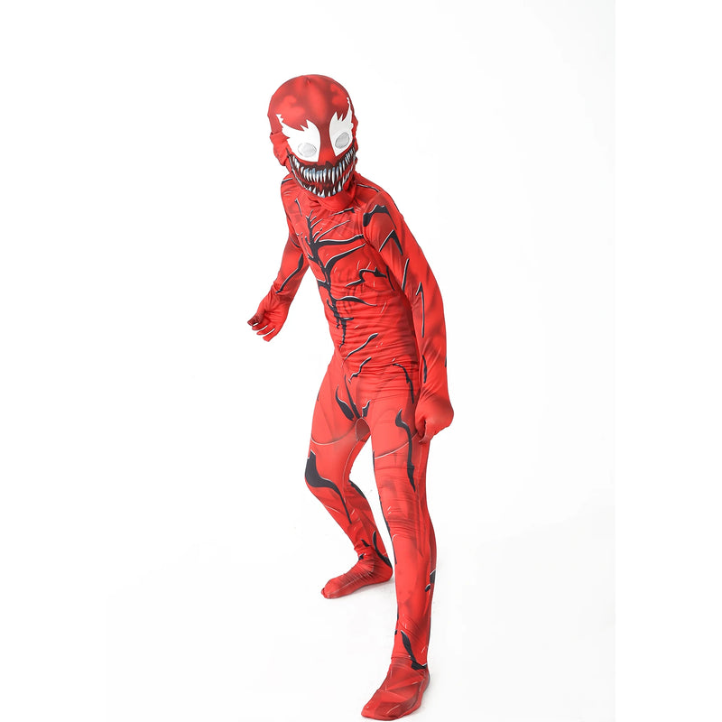 Venom Costume Kids Symbiote Jumpsuit Boys Halloween Suit