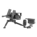 WWII Military Building Blocks Toy Soldier Figure With Machine Gun Mortar