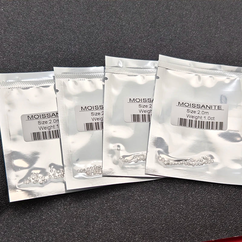 1.0ct Pack Super White D Color Moissanite Loose Stones Small Sizes