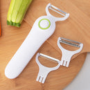 Electric Peeler USB Rechargeable With 3 Stainless Steel Cutter Heads