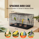 SucceBuy Stackable Small Bird Cage With Handle And Perch For Travel