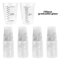 FAIS 10oz Disposable Measuring Cups With Stirring Sticks For Resin Mixing