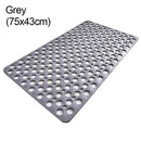 Anti Slip Bath Mat With Drain Holes Antibacterial Rubber Shower Mat