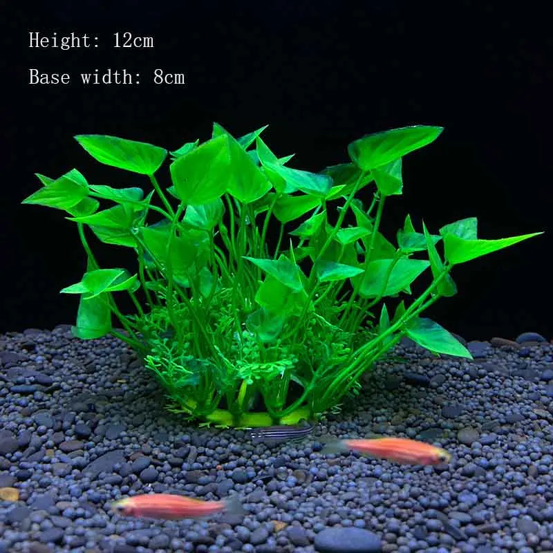 Artificial Aquarium Plants Green Plastic Underwater Fish Tank Decor