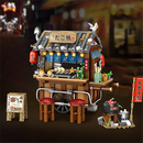 Street View Series Building Blocks Izakaya Shaved Ice Coffee Shop Model