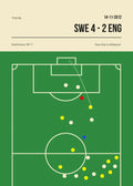 Football Canvas Wall Art Golden Goal Soccer Sports Poster Print