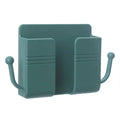 Punch Free Wall Shelf Organizer With Remote And Phone Holder Stand