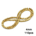 Gold Plated Hematite Beads Star Heart Shapes Loose Jewelry Beads